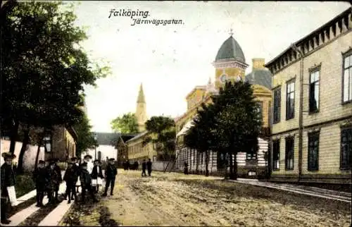 Ak Mösseberg Falköping Schweden, Järnvägsgatan