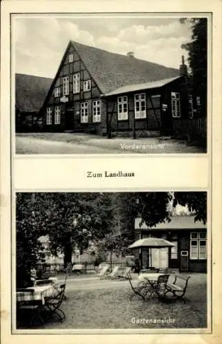 Ak Ratzeburg im Herzogtum Lauenburg, Gasthof Zum Landhaus, Garten