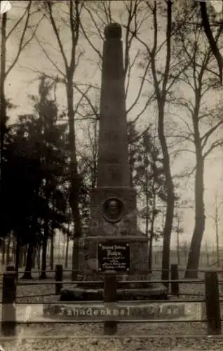 Foto Ak Lanz in der Prignitz, Denkmal Turnvater Friedrich Ludwig Jahn