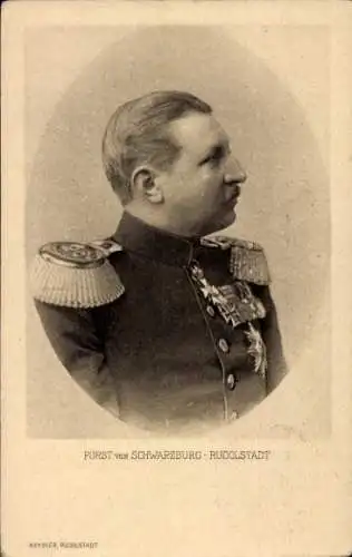 Ak Fürst Günther Victor von Schwarzburg Rudolstadt, Portrait, Wohlfahrtskarte