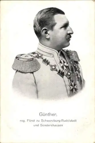 Ak Günther, regierender Fürst zu Schwarzburg-Rudolstadt und Sondershausen