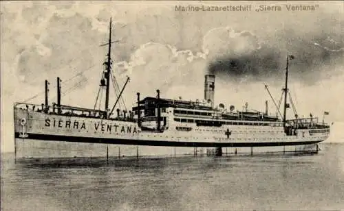 Ak Deutsches Kriegsschiff, Marine-Lazarettschiff Sierra Ventana