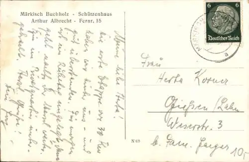 Ak Märkisch Buchholz Dahme Spreewald, Schützenhaus, Brücke