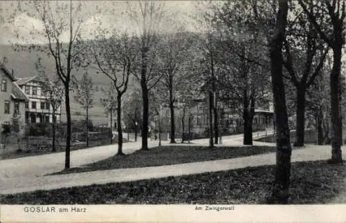 Ak Goslar am Harz, Am Zwingerwall