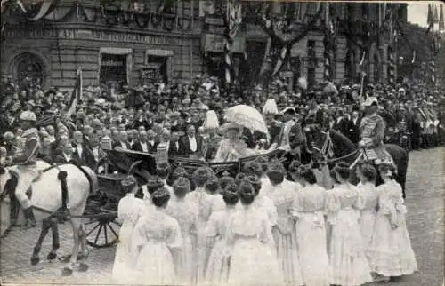 Ak Braunschweig, Johann Albrecht, Herzog zu Mecklenburg, Elisabeth zu Stolberg Roßla, Festschmuck