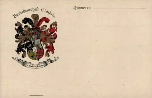 Studentika Ak Hannover, Burschenschaft Cimbria, Verbindungswappen