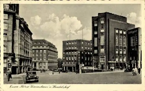 Ak Essen im Ruhrgebiet, Börse, Vereinshaus, Handelshof