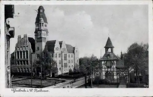 Ak Gladbeck im Ruhrgebiet Westfalen, Rathaus