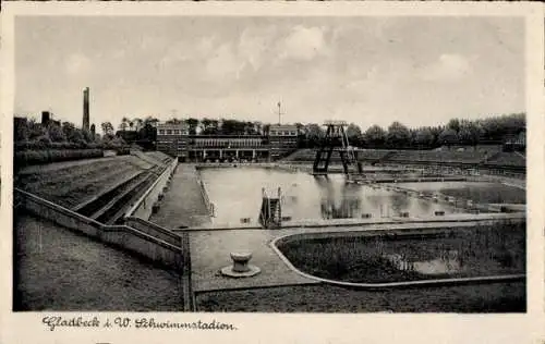 Ak Gladbeck im Ruhrgebiet Westfalen, Schwimmstadion