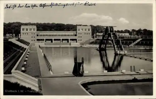 Ak Gladbeck im Ruhrgebiet, Freibad