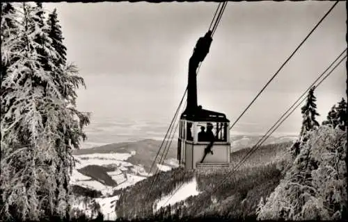 Ak Freiburg im Breisgau, Schauinsland, Schwebebahn, Winter