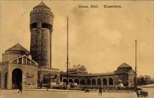 Ak Düren im Rheinland, Wasserturm