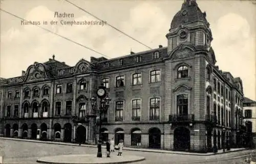 Ak Aachen, Kurhaus in der Comphausbadstraße