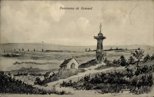 Künstler Ak Kemmel Heuvelland Westflandern, Panorama