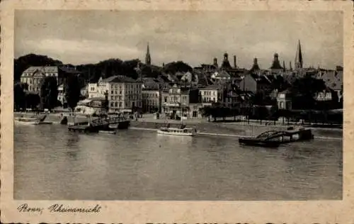 Ak Bonn am Rhein, Teilansicht