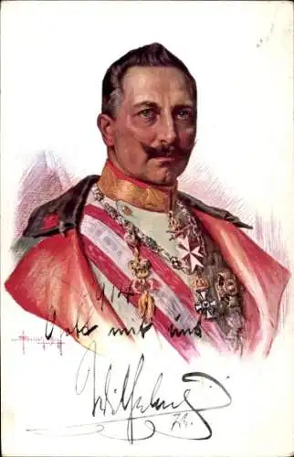 Künstler Ak Kaiser Wilhelm II., Portrait, Kuk Kriegsfürsorgeamt