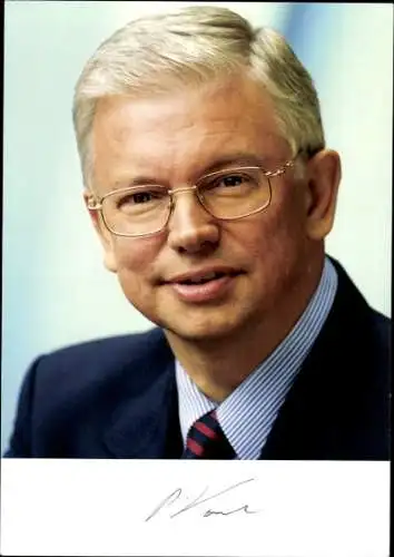 Foto Roland Koch, Ministerpräsident Hessen, CDU, Autogramm