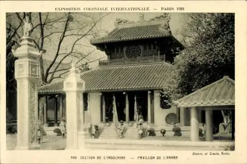 Ak Paris, Internationale Kolonialausstellung 1931, Annam-Pavillon