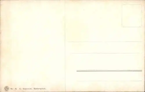 Künstler Ak Segantini, G., Mutterglück