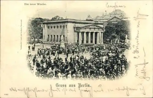 Ak Berlin Mitte, Unter den Linden, Neue Wache, Zeughaus