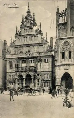 Ak Münster in Westfalen, Stadtweinhaus