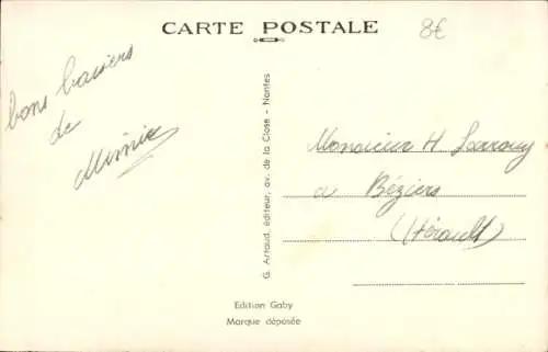 Ak Villers sur Mer Calvados, Jardin Public