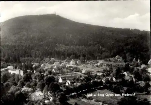 Ak Oybin in der Oberlausitz, Panorama, Zittauer Gebirge, Hochwald