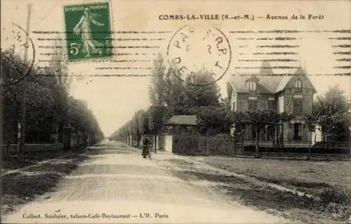 Ak Combs la Ville Seine et Marne, Avenue de la Foret