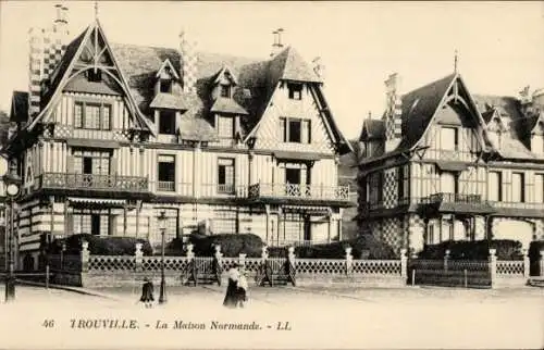 Ak Trouville Calvados, La Maison Normande