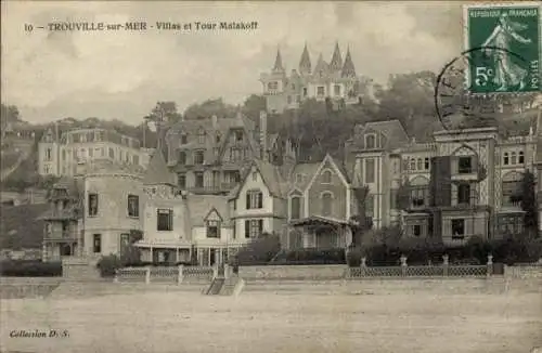 Ak Trouville Calvados, Villas et Tour Malakoff