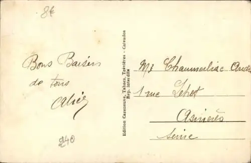 Ak Trévières Calvados, Place du Marche