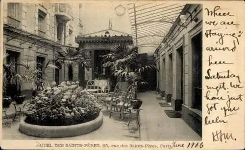 Ak Paris VIIe, Rue des Saints-Pères, Hotel des Saints-Pères