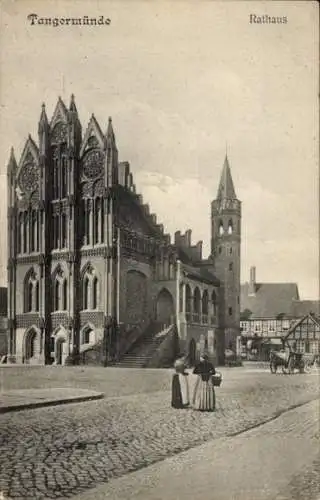 Ak Tangermünde an der Elbe, Rathaus