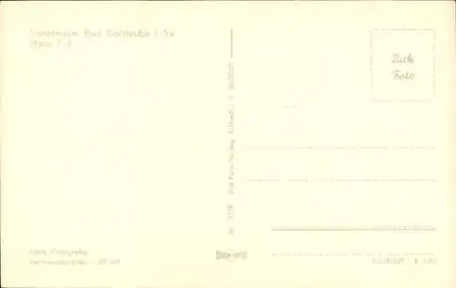 Ak Bad Gottleuba in Sachsen, Sanatorium, Haus F 3