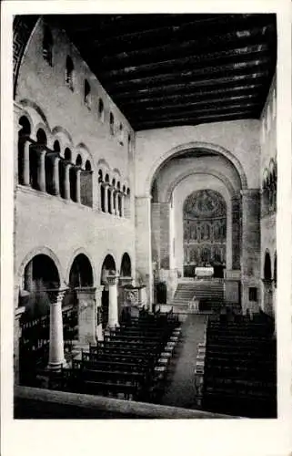 Ak Gernrode Quedlinburg im Harz, Stiftskirche St. Cyriaki, Innenraum