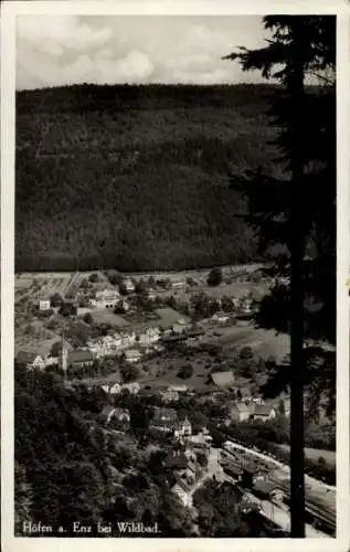 Ak Höfen an der Enz Schwarzwald, Totalansicht