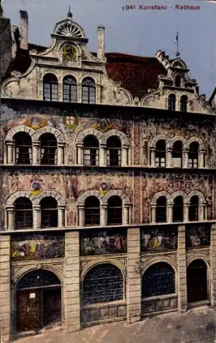 Ak Konstanz am Bodensee, Rathaus