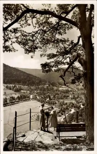 Ak Bad Herrenalb im Schwarzwald, Panorama, Aussichtspunkt, Kaffee Brosius-Bechtle