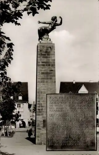 Ak Freudenstadt im Schwarzwald, Gedenksäule