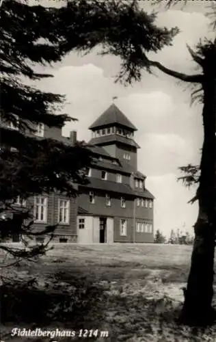 Ak Oberwiesenthal im Erzgebirge, Fichtelberg, Fichtelberghaus