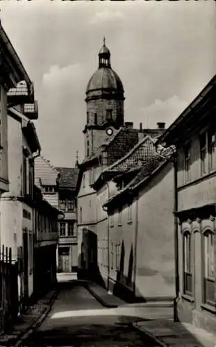 Ak Waltershausen Thüringen, Burggasse, Turm