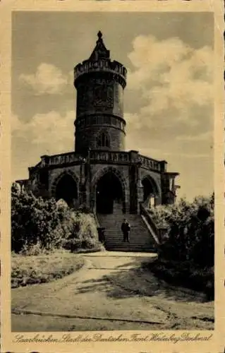 Ak Saarbrücken im Saarland, Winterberg Denkmal