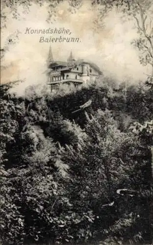 Ak Baierbrunn Oberbayern, Hotel und Pension Konradshöhe