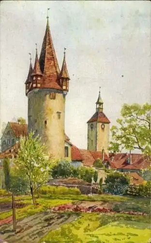 Ak Lindau am Bodensee Schwaben, Diebsturm