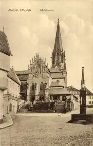 Ak Aschaffenburg in Unterfranken, Stiftskirche