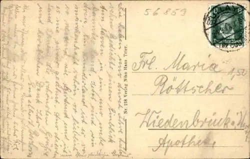 Ak Bullay an der Mosel, Panorama entlang der Mosel