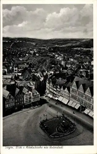 Ak Siegen in Westfalen, Blick von Nikolaikirche