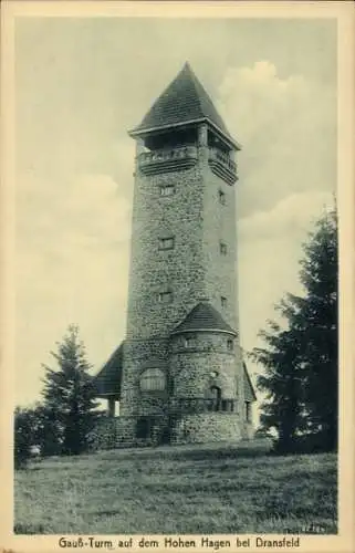 Ak Dransfeld, Hoher Hagen, Gaußturm