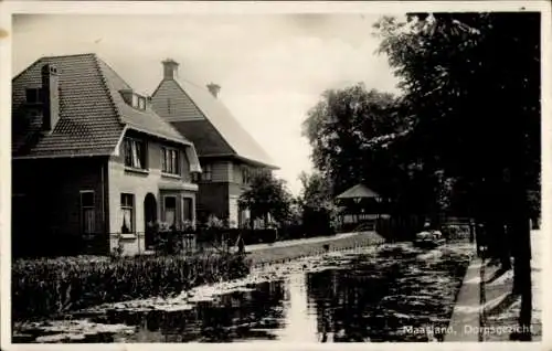 Ak Maasland Südholland, Blick auf das Dorf