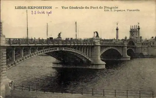 Ak Lüttich Lüttich Wallonien, Weltausstellung 1905, Pont de Fragnée